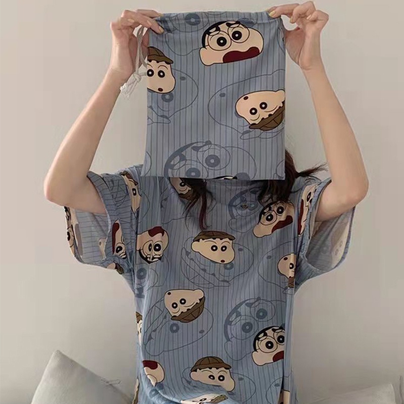 Đồ ngủ Plus Size Tay Ngắn Đơn Giản Cho Nữ