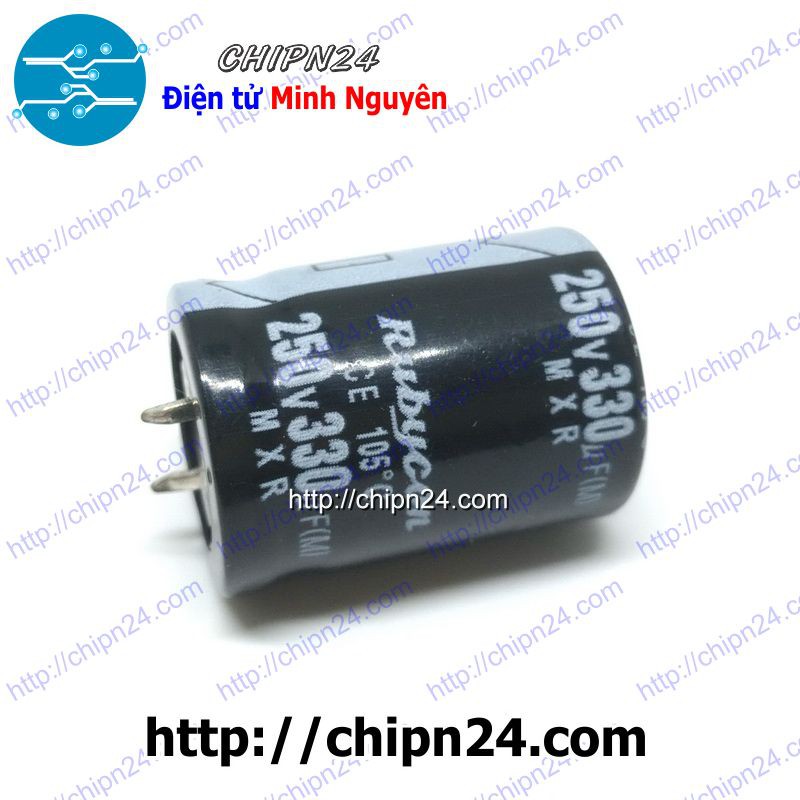 [1 CON] (H63) Tụ hóa 330uF 250V (22x30mm)