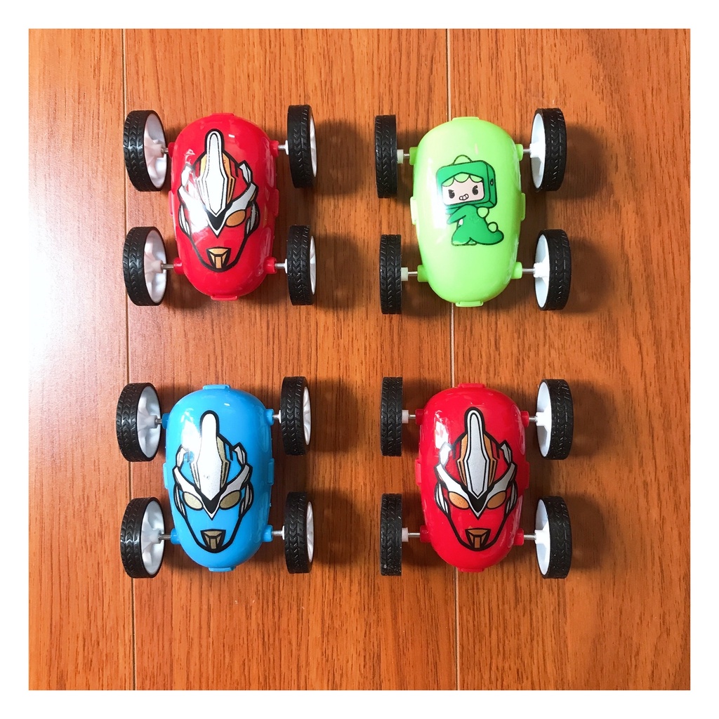 Set 2 ô tô mini chạy cót nhỏ nhắn dễ thương, đồ chơi cho trẻ em