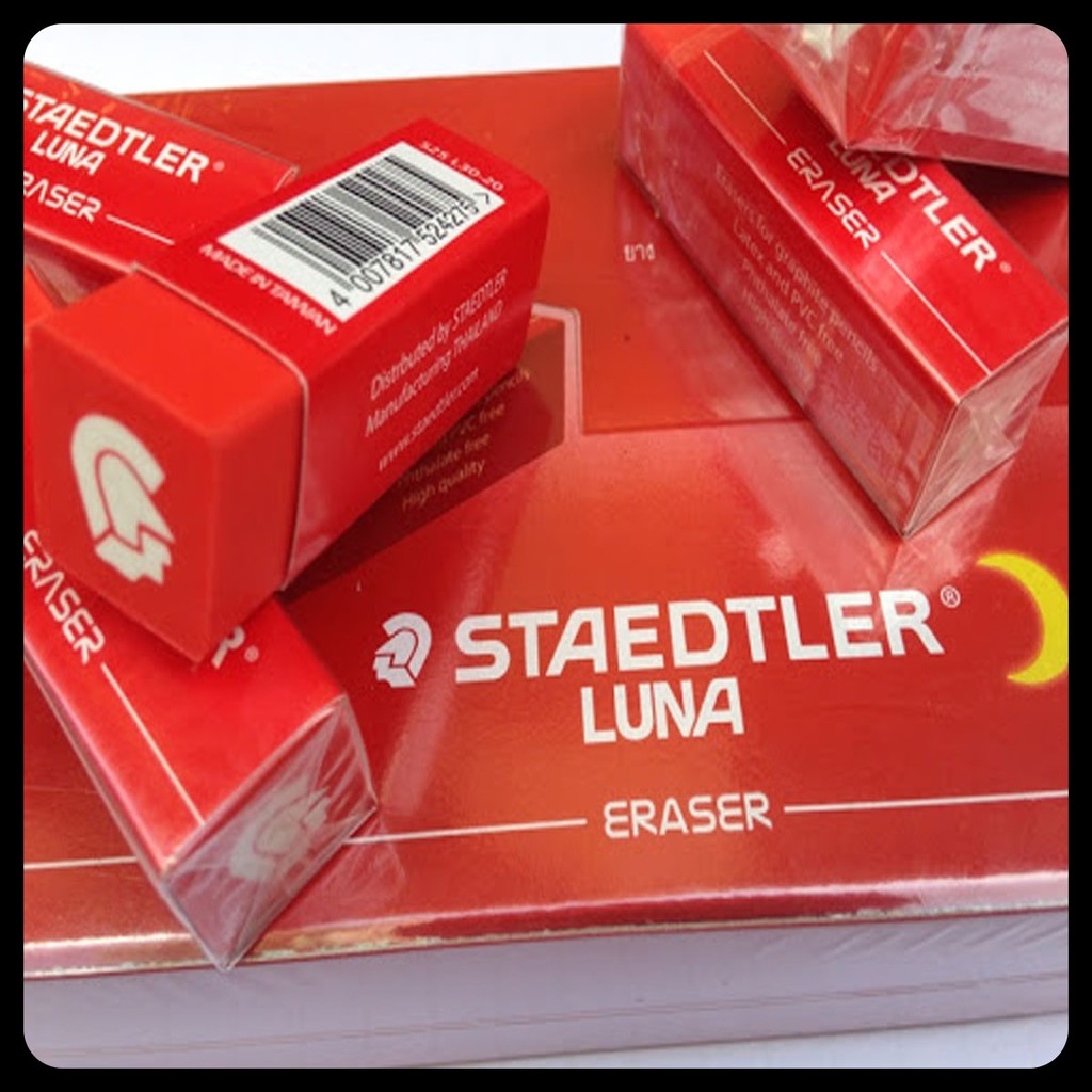 [Lỗ Store] Tẩy chì Staedtler Luna màu đỏ