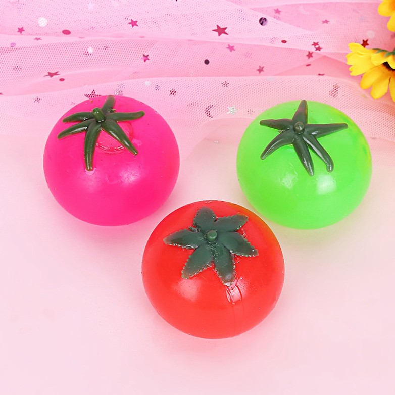 GUDETAMA SQUIShY Quả Cà Chua Đỏ Hồng Xanh bóp trút giận đáng yêu mochi slime xả stress giảm căng thẳng