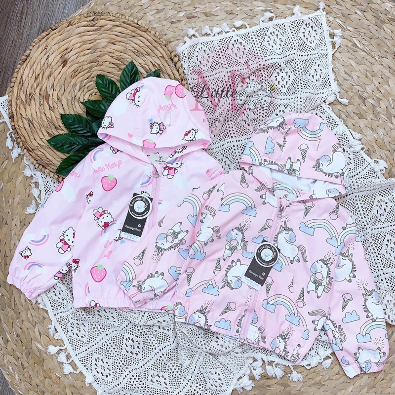 Áo khoác gió trẻ em 2 lớp hàng Quảng Châu cao cấp cho bé trai/ gái size 100-140