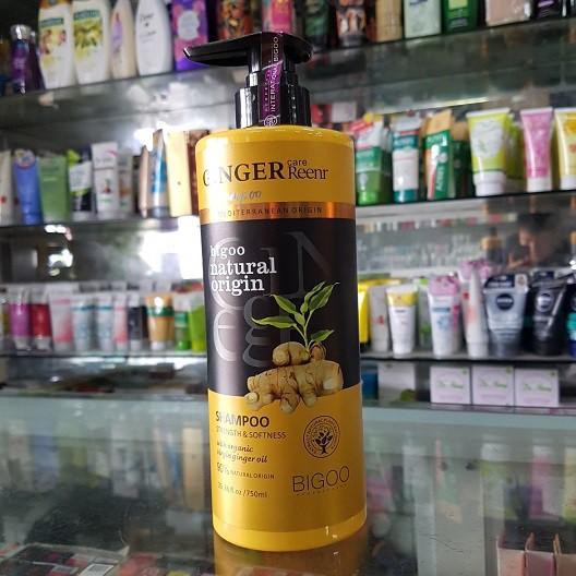 [Chính Hãng] Bộ Dầu Gội, Xả Gừng Tươi Bigoo Natural Oringin 750ml