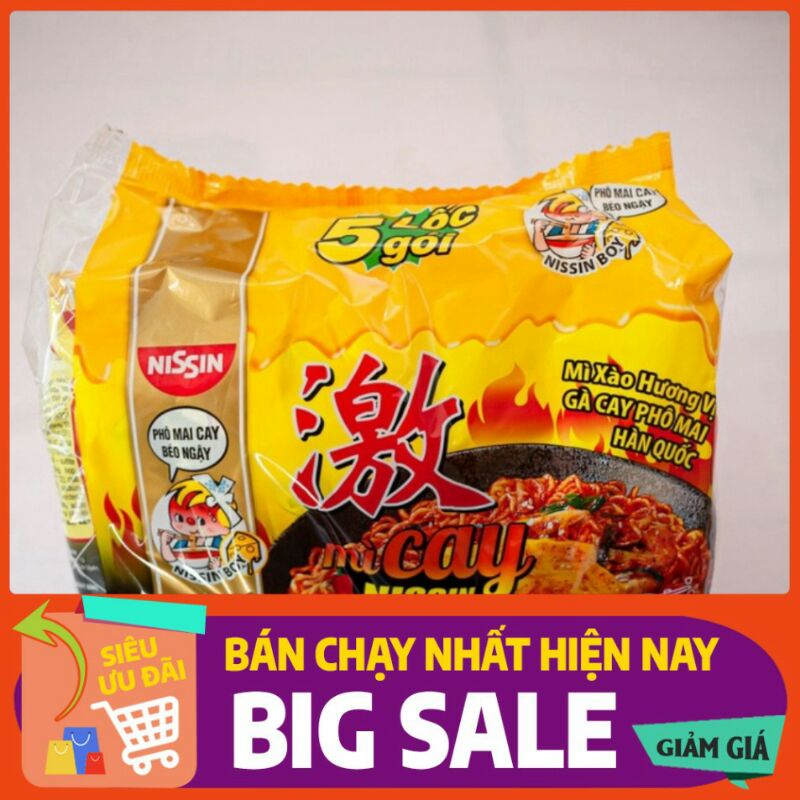 Combo 5 gói MÌ CAY NISIN HÀN QUỐC