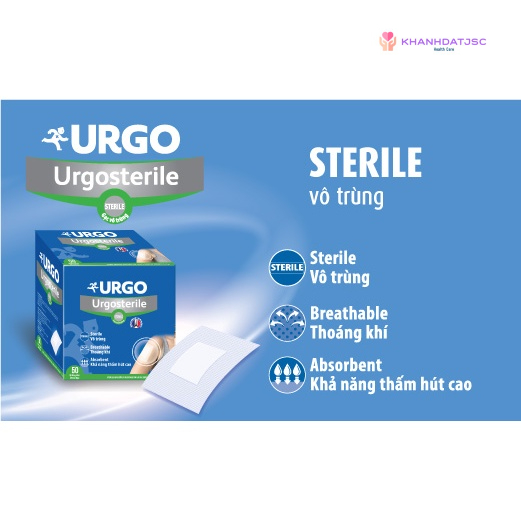 Băng dán có gạc vô trùng Urgosterile  10cm x 7cm