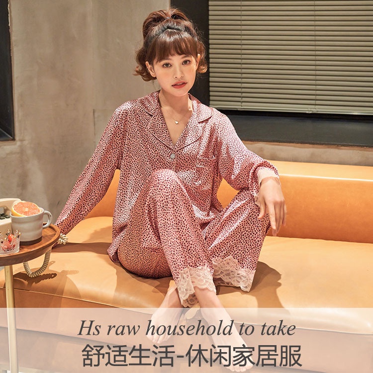 Đồ bộ nữ pijama mặc nhà lụa satin Quảng Châu cao cấp thoáng mát mềm mại H1H5