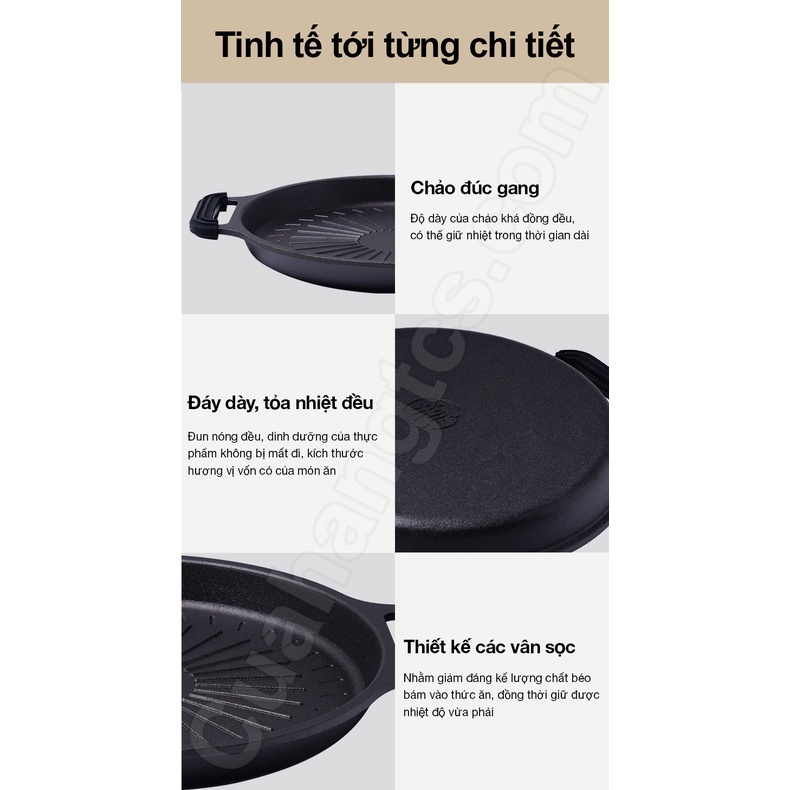 Chảo gang nướng Xiaomi Zhiwuzhu ZGKP001TCM