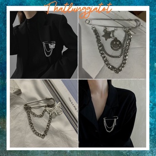 Ghim cài áo, điều chỉnh thu nhỏ quần unisex dây xích kim loại phong cách phụ kiện trang trí PK007 - Thắt Lưng Giá Tốt
