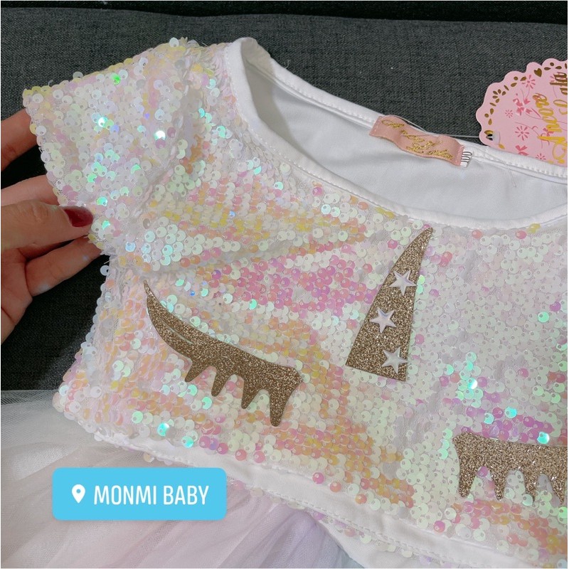 [ VIDEO ẢNH THẬT ] SET VÁY ÁO SEQUIN NGỰA UNICORN - MY LITTLE PONY SIÊU XINH BÉ GÁI