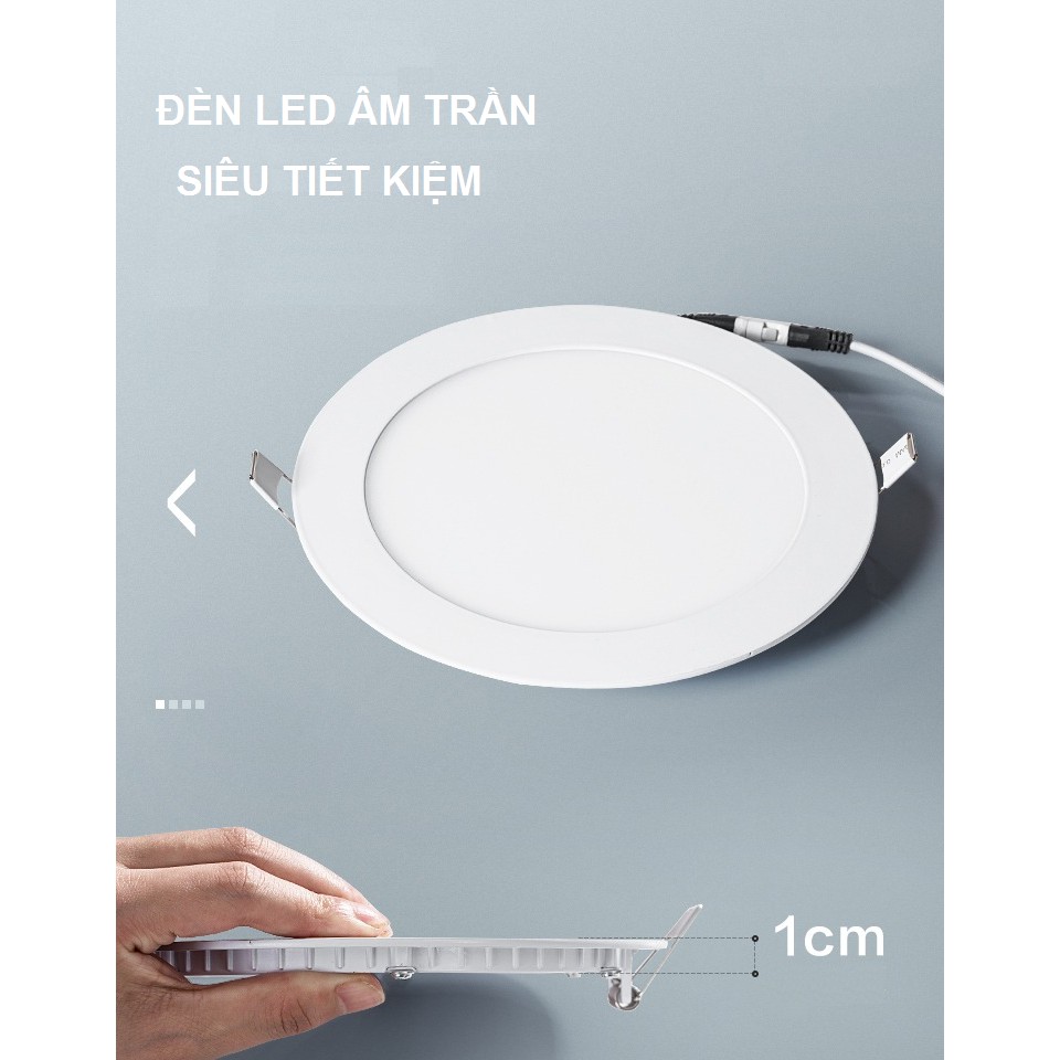 Bộ 2 Đèn Led Âm Trần 6W Tròn