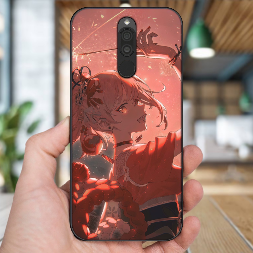 Ốp lưng Xiaomi Redmi 8 viền đen in hình Yoimiya Genshin Impact