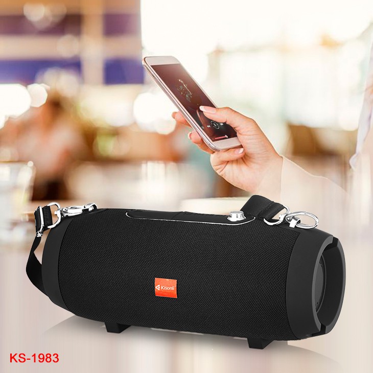 Loa bluetooth Kisonli KS-1983 âm thanh Stereo cực hay - thiết kế nút vặn nguồn hiện đại (Màu ngẫu nhiên)