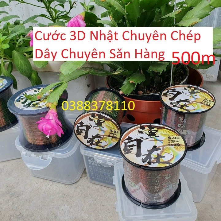 Dây Cước 3D Nhật 500m Chuyên Chép, Dây Chuyên Săn Hàng