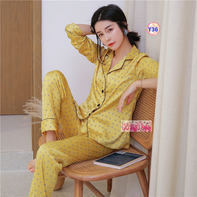 Pijama Lụa Cao Cấp Dài Tay Y3