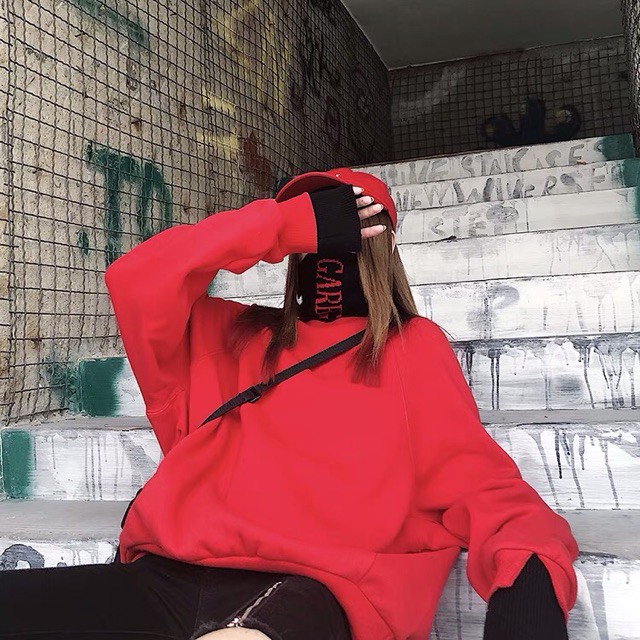 (Order-M) Ulzzang Áo nỉ hoodie pha len chữ M036 | BigBuy360 - bigbuy360.vn