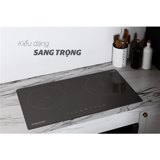Bếp đôi điện từ Sunhouse SHB9111MT