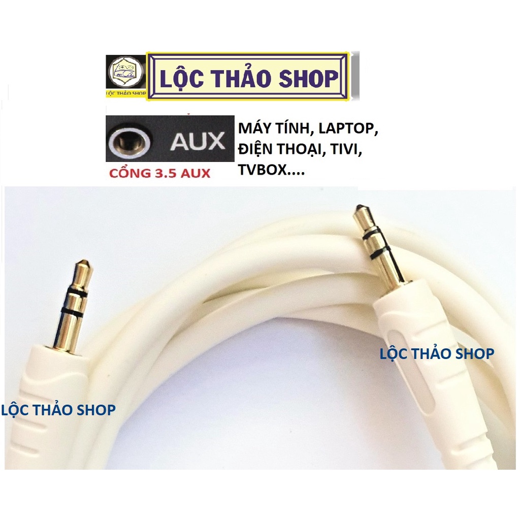Cáp loa 2 đầu 3.5 mm dài 1.8M 3M 5M 10M cao cấp chống nhiễu