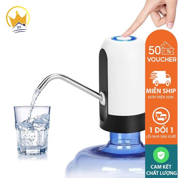 Vòi bơm nước tự động, máy hút nước uống mini bơm từ bình nước lọc đóng chai
