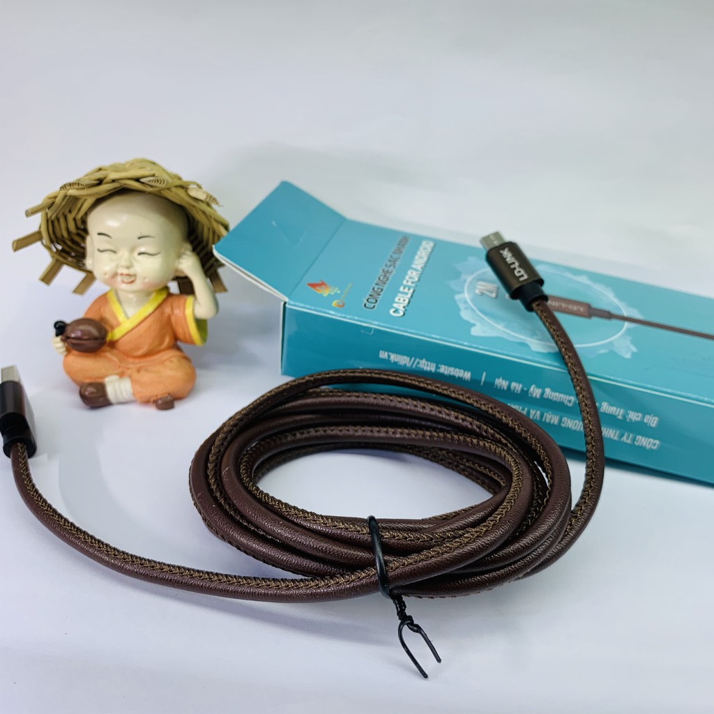 Cáp dây sạc bọc dù chính hãng 1m dành cho điện thoại android chân sạc micro usb HCX59