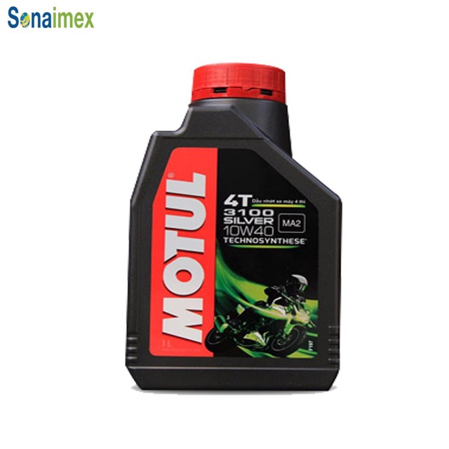 Dầu nhớt xe số MOTUL 3100 SILVER 10W-40 1 lít, Dầu nhớt xe máy MOTUL 3100 SILVER 10W-40 1 lít