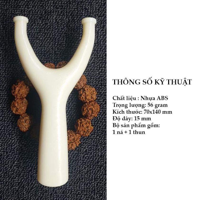 Ná cao su nhựa abs siêu bền trắng ngà tặng kèm dây thun