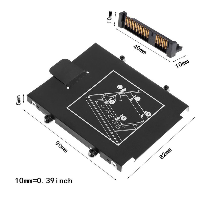 Khay Đựng Ổ Cứng Ssd Cho Laptop Hp 9470m 9480m