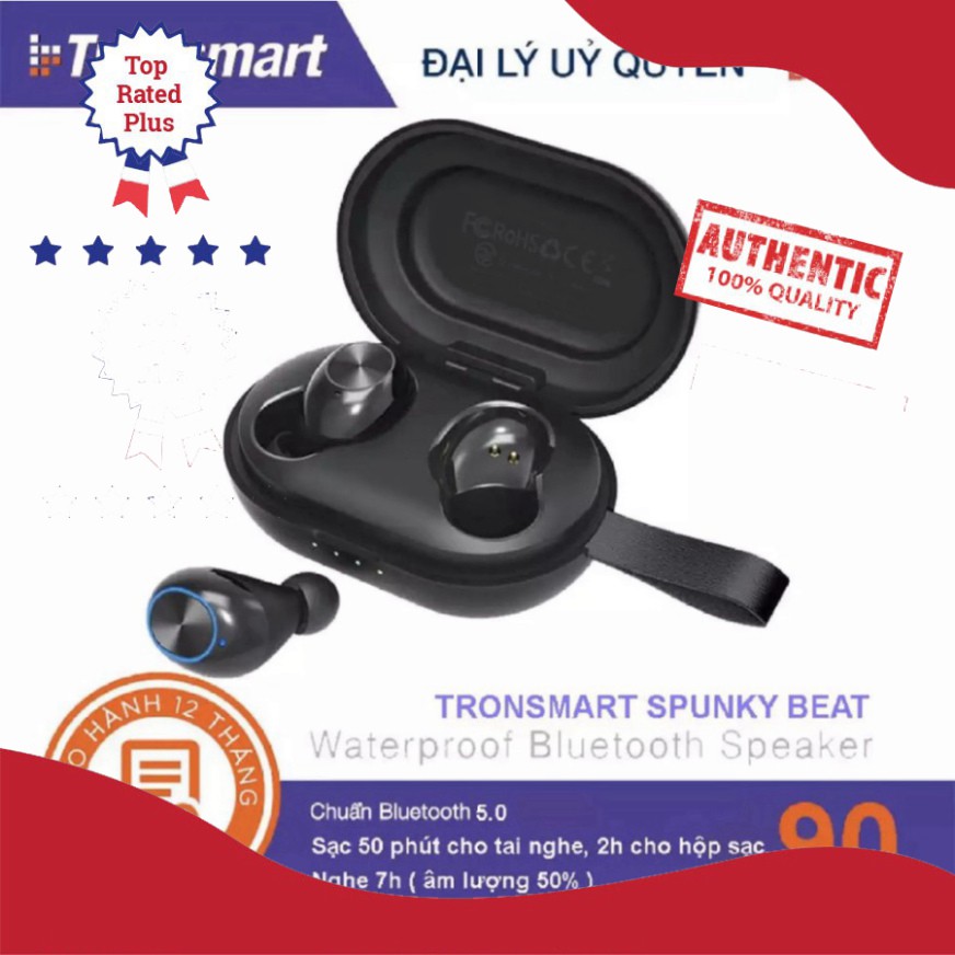 HÓT SALE ✪ CHÍNH HÃNG ✪ Tronsmart Spunky Beat | Tai nghe Bluetooth không dây 5.0 chống nước IPX5 tích hợp công nghệ hủy