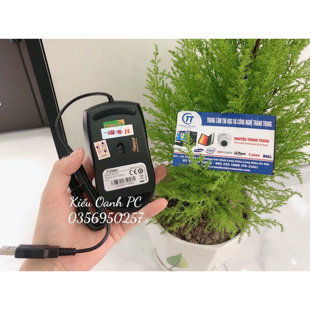 Chuột Máy tính Gaming Fuhlen X102S | L102 Optical Black USB - Mới Chính hãng Ninza Bảo hành 24 tháng