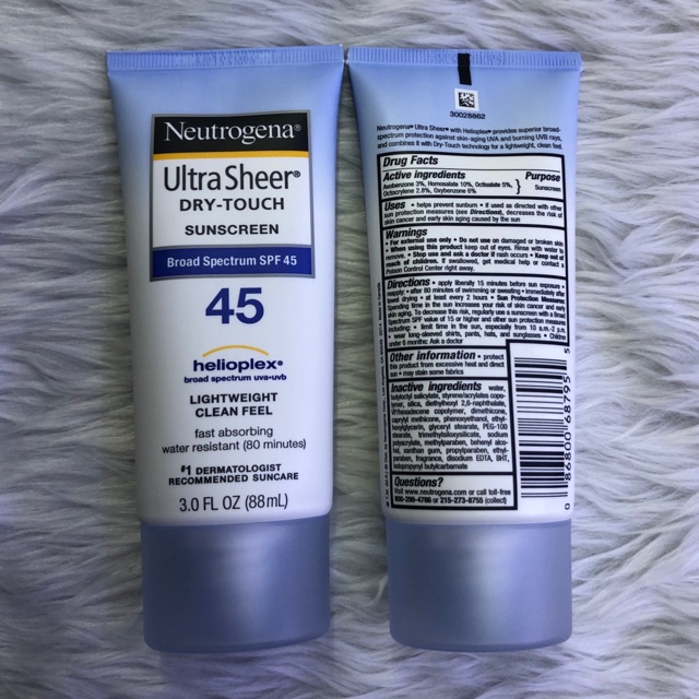 Kem Chống Nắng Neutrogena Ultra Sheer Dry-Touch Sunscreen Broad Spectrum SPF 45