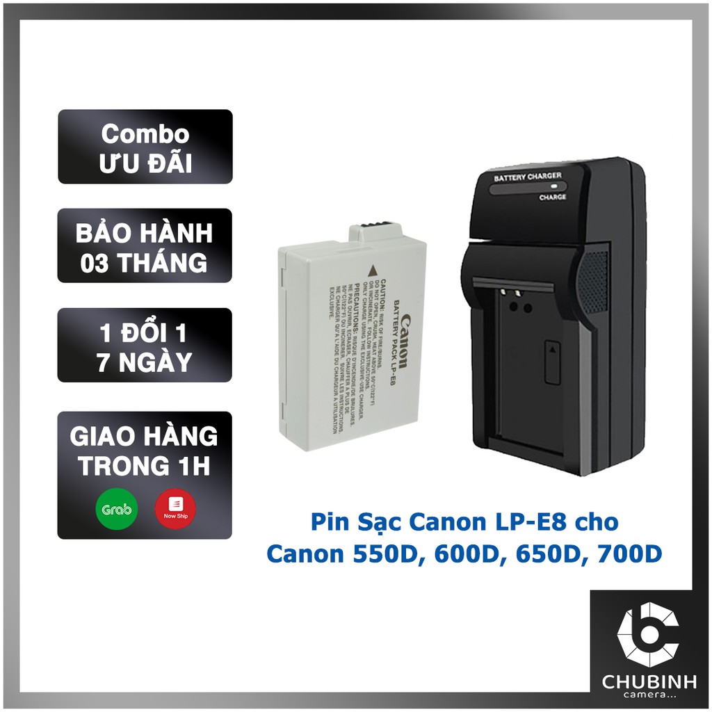 Sạc cho Pin Canon LP - E8