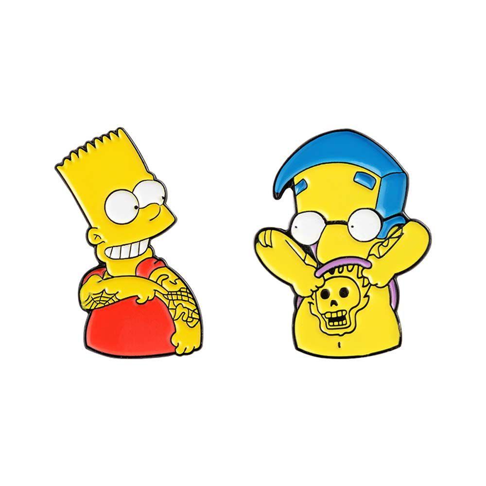 Trâm Cài Áo Hình Hoạt Hình Simpson Dễ Thương Cho Nữ