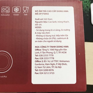 BỘ ẤM TRÀ GỐM SỨ DONG HWA FS002