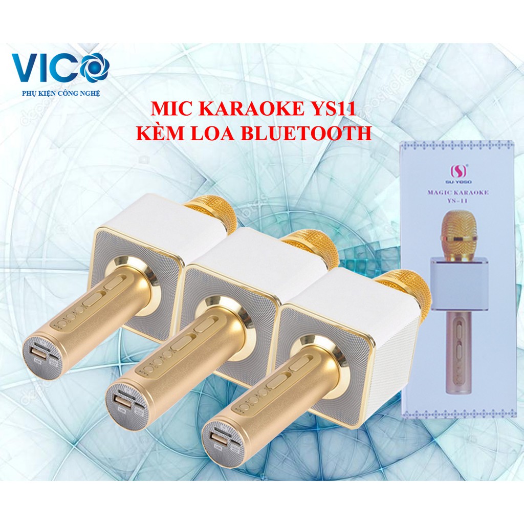 MIC KARAOKE YS11 - KÈM LOA BLUETOOTH