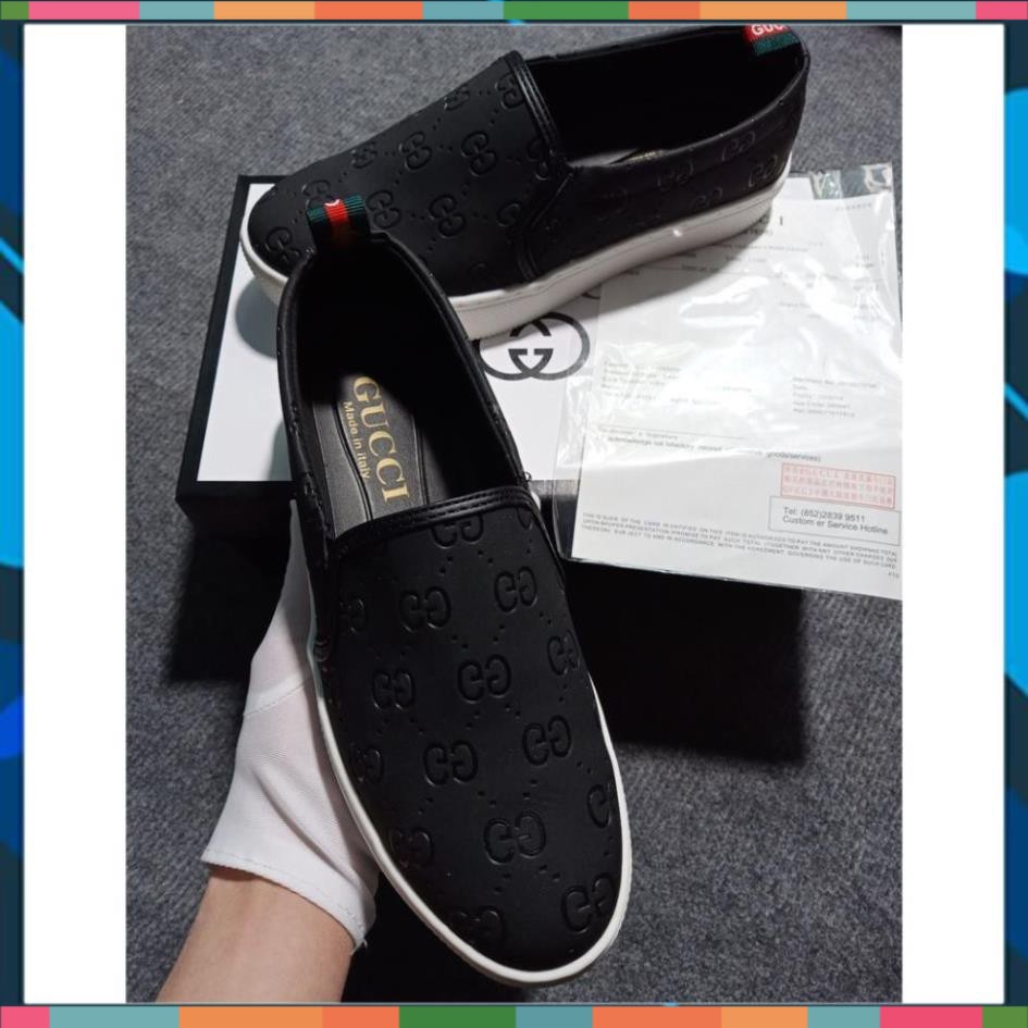 Giày Lười Slip On Nam GC Thời Trang Dễ Phối Đồ Hàng Cao Cấp Full Box