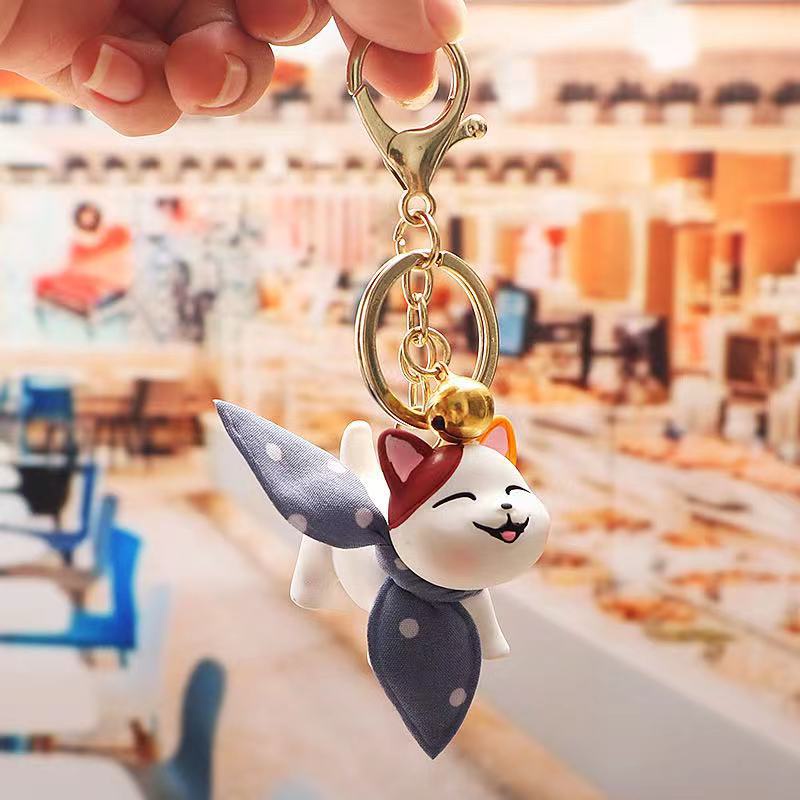 Móc Khóa Hình Chú Mèo Hoạt Hình Xinh Xắn