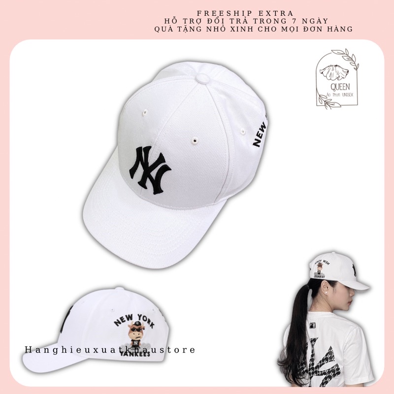 Nón thể thao,Mũ lươi trai N/Y thêu nổi nam nữ ( bản víp logo thêu đẹp)