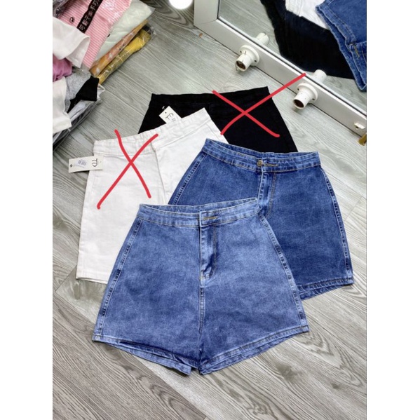 QUẦN SHORT RIN NỮ LƯNG CAO KHÔNG TÚI CÓ SIZE #UTRBUZANG