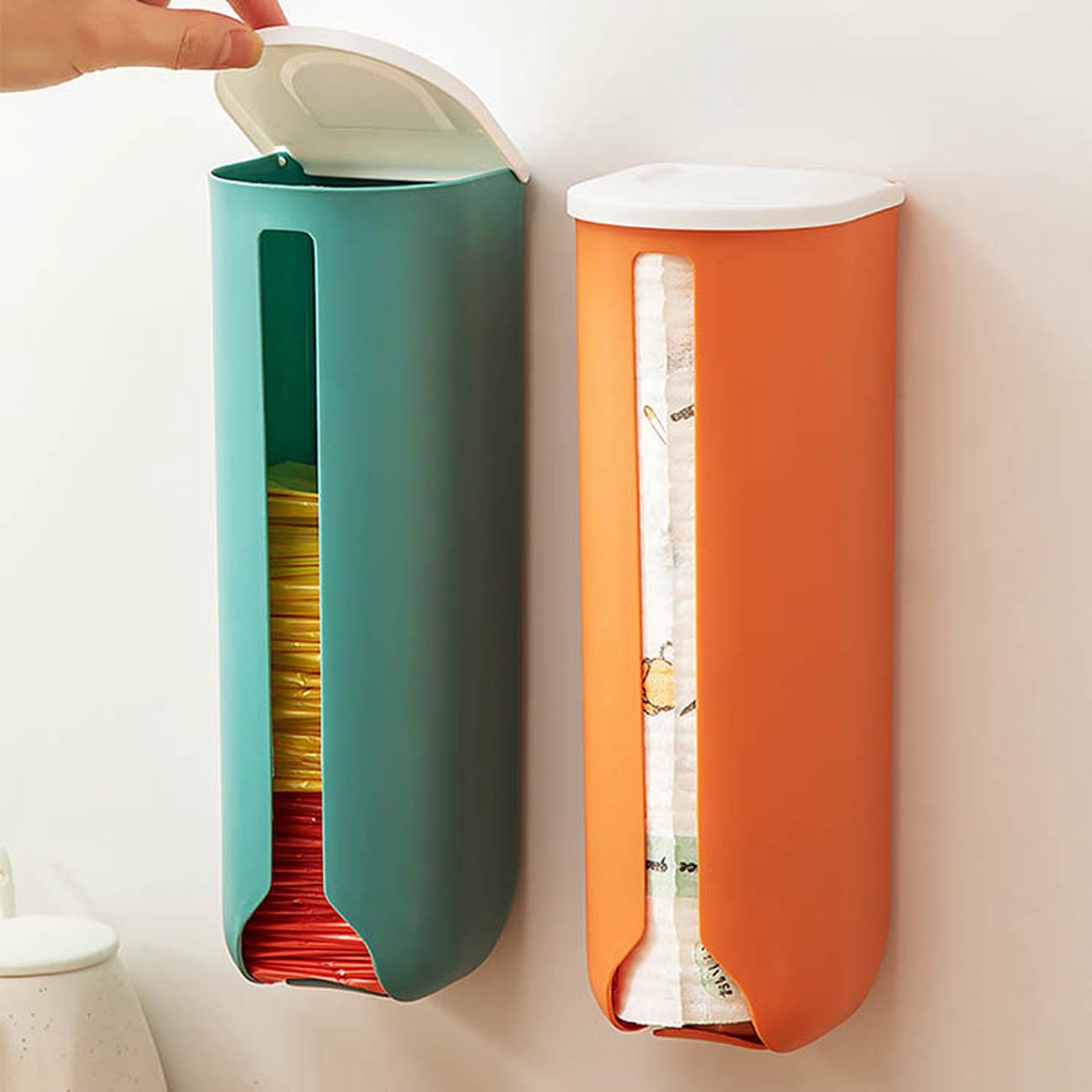 Hộp đựng túi rác SHEPHERD dán tường bằng nhựa không cần khoan lỗ sức chứa lớn tiện lợi