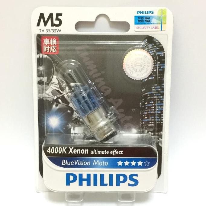 Đèn Led Philips Moto M5 1 Ánh Sáng Xanh Hình Vịt Chuyên Dụng Cho Xe Mô Tô 1|Mã 2|Mã Code