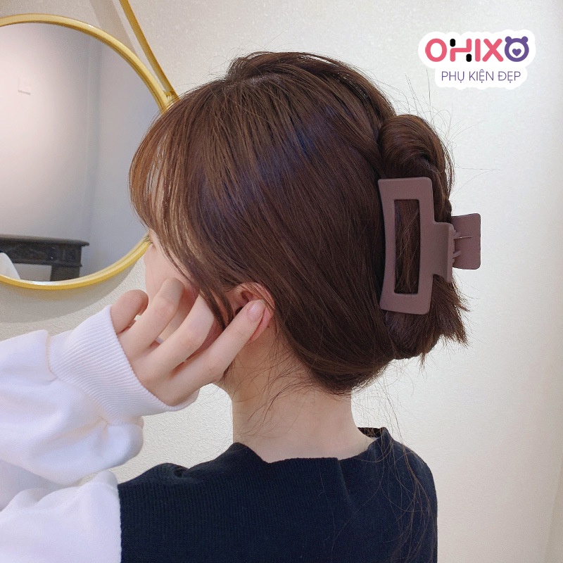 Kẹp tóc cặp tóc thời trang hình chữ nhật rỗng style Hàn Quốc OHIXO PK02