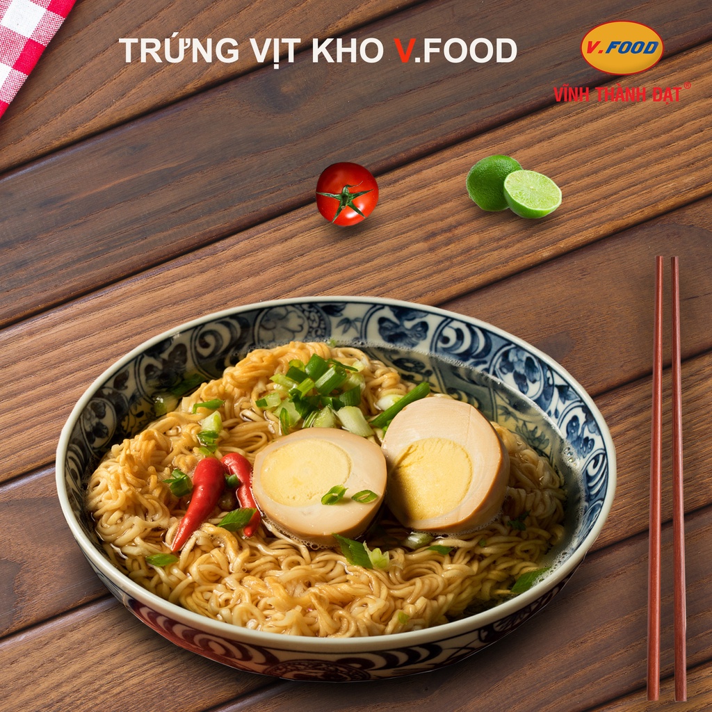 Trứng vịt kho V.food hộp 10 quả