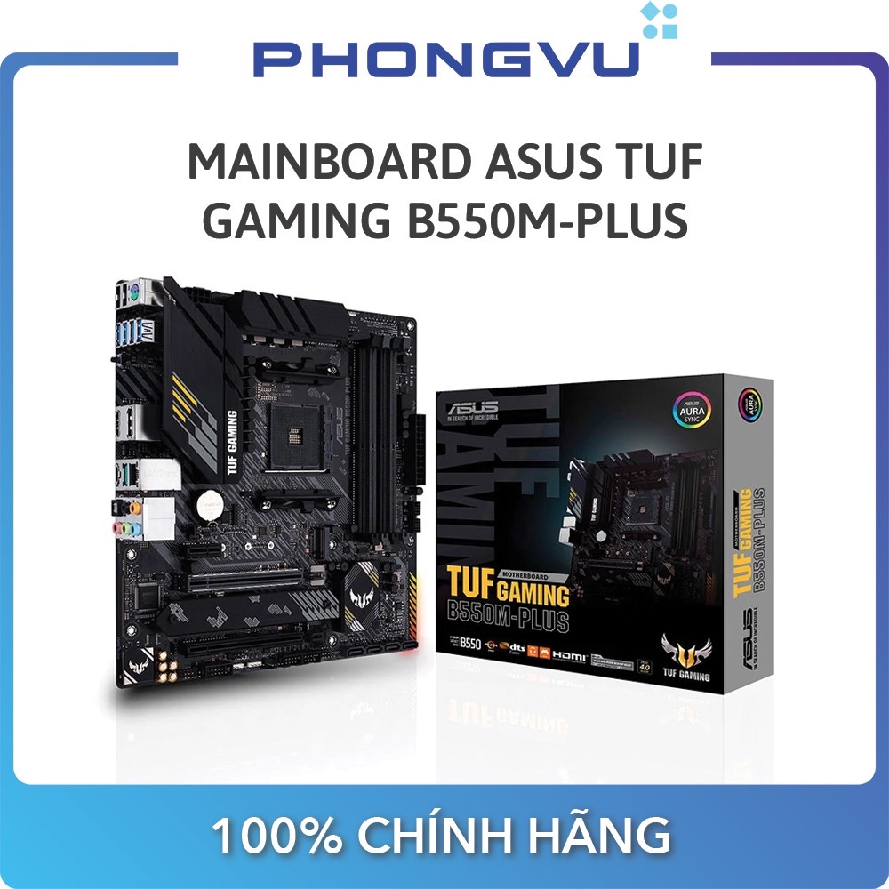 Mainboard ASUS TUF GAMING B550M-PLUS - Bảo hành 36 tháng