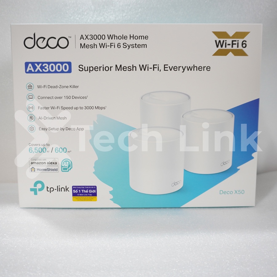 [Hỏa tốc] Hệ Thống Wi-Fi 6 Mesh TP-Link Deco X50 Dành Cho Gia Đình Chuẩn AX3000