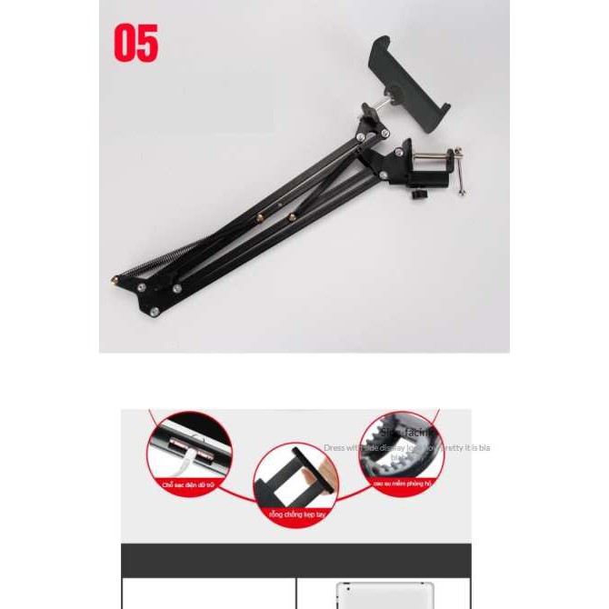 [Mã ELFLASH5 giảm 20K đơn 50K] Kẹp Máy Tính Bảng Thân Sắt Gấp Gọn Stand Cực Chắc Chắn | BigBuy360 - bigbuy360.vn