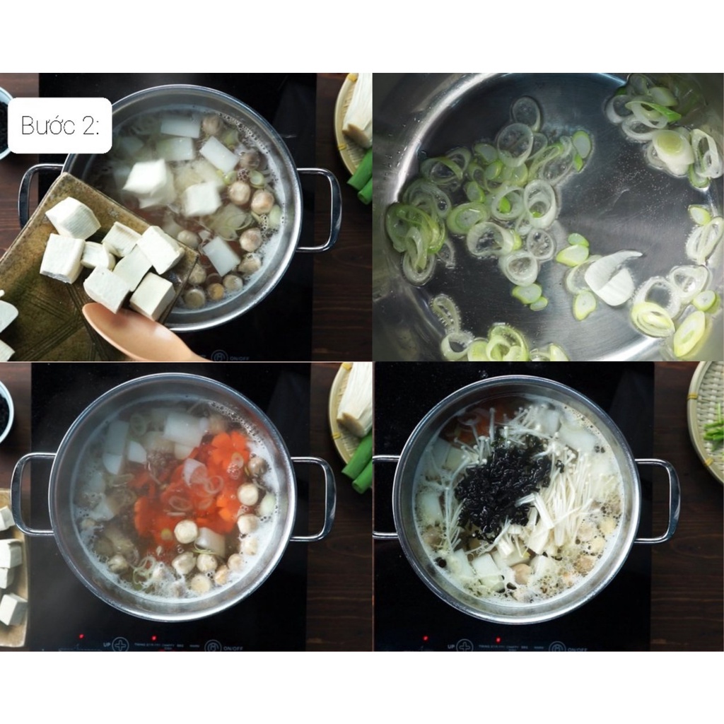 {5 gói x 100g} Rong Mứt Nấu Canh (500g) - Rong biển Nấu Canh hoặc làm cháy tỏi/rong biển sấy giòn