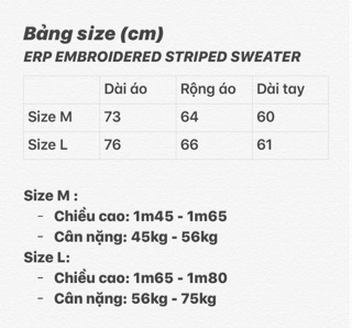 ERP EMBROIDERED STRIPED SWEATER