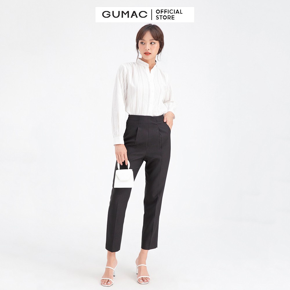 Quần cơ bản xếp ly GUMAC QB605 | BigBuy360 - bigbuy360.vn