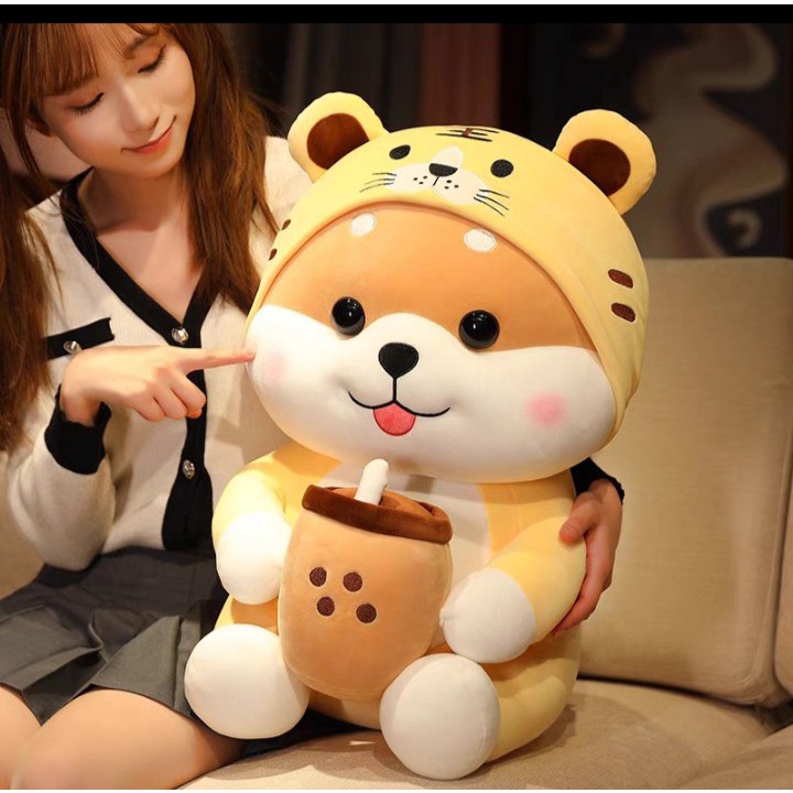 Gấu Bông Chó ShiBa Cosplay Cọp, Hổ, gấu bông shiba cosplay gấu trúc, gấu bông shiba cosplay thỏ, gấu bông ship hỏa tốc
