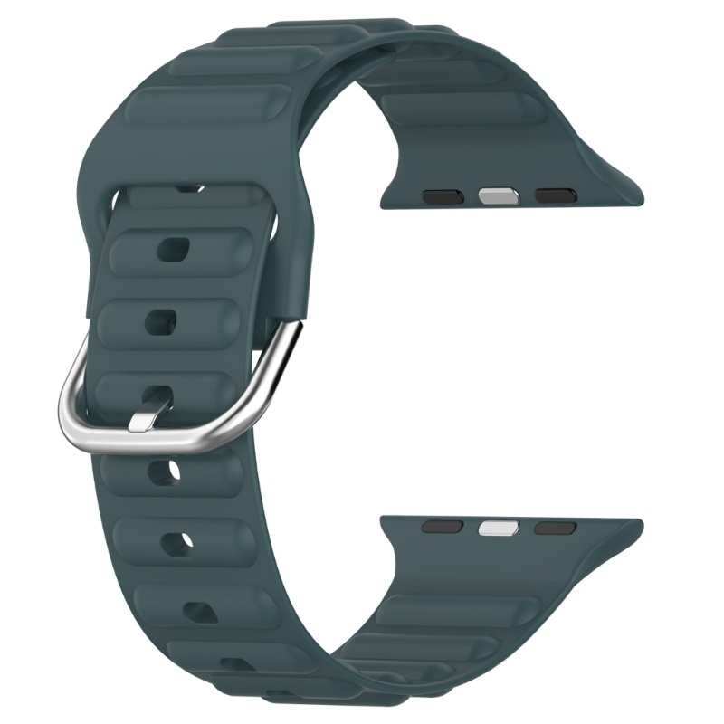 Dây Đeo Silicone Chống Nước Cho Đồng Hồ Thông Minh iOS Watch 1 2 3 4 5 6 7 8 Gen SE 38 40 41mm 42 44 45m