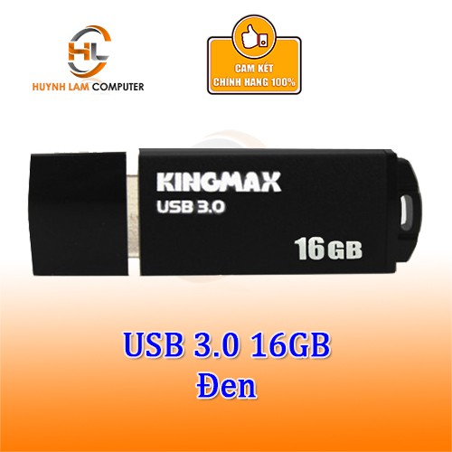 [Mã ELFLASH2 hoàn 10K xu đơn 20K] USB 16GB Kingmax 3.0 đen MB-03